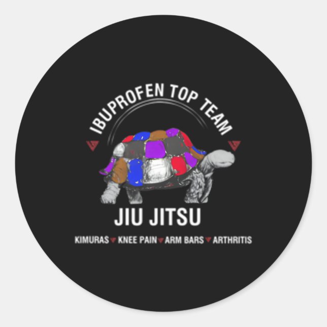 Sticker Rond Ibuprofen Top Team Jiu Jitsu (Devant)