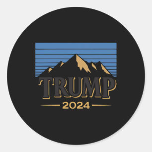 Sticker Rond Ice 2024 Trump 2024 Election American