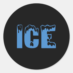 Sticker Rond Ice de glace et costume d'Halloween bébé