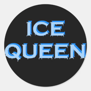 STICKER ROND ICE QUEEN