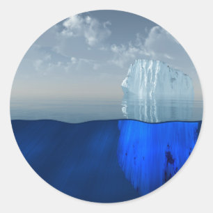 Sticker Rond Iceberg