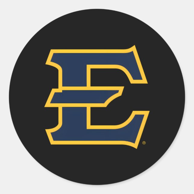 Sticker Rond Icône Buccaneers d'État du Tennessee Est (Devant)