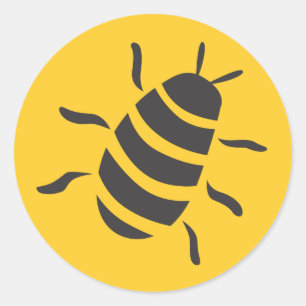 Sticker Rond Icône de sifflement d'insecte de cancrelat du