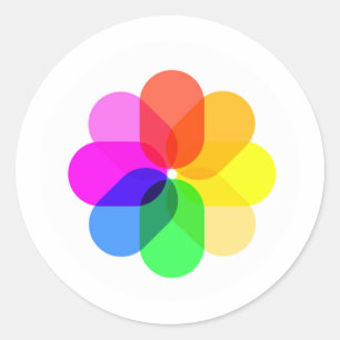 Sticker Rond icône des photos $$etAPP d'IOS