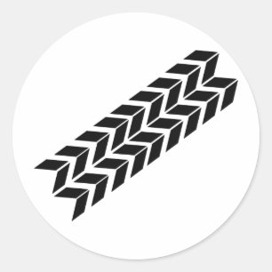 Sticker Rond icône en forme de croquis noir