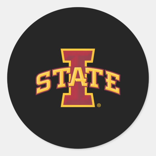 Sticker Rond Icône Iowa State Cyclones (Devant)