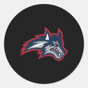 Sticker Rond Icône Stony Brook Seawolves