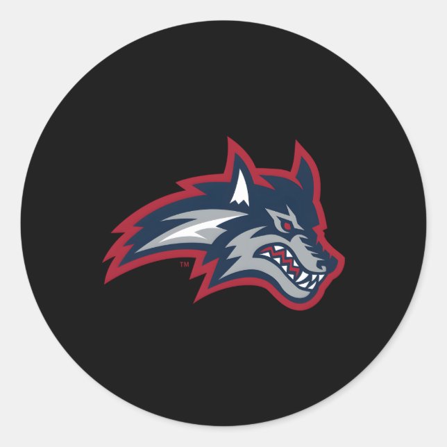 Sticker Rond Icône Stony Brook Seawolves (Devant)