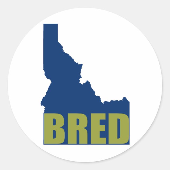 Sticker Rond Idaho Bred (Devant)