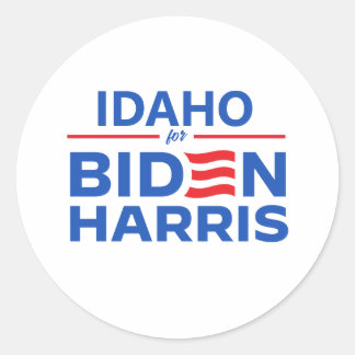 Sticker Rond Idaho pour Biden Harris