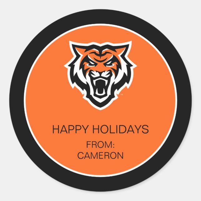 Sticker Rond Idaho State University Bengals Spirit Design (Devant)