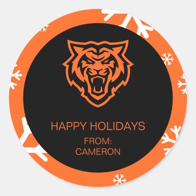 Sticker Rond Idaho State University Bengals Spirit Design (Devant)