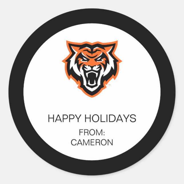 Sticker Rond Idaho State University Bengals Spirit Design (Devant)