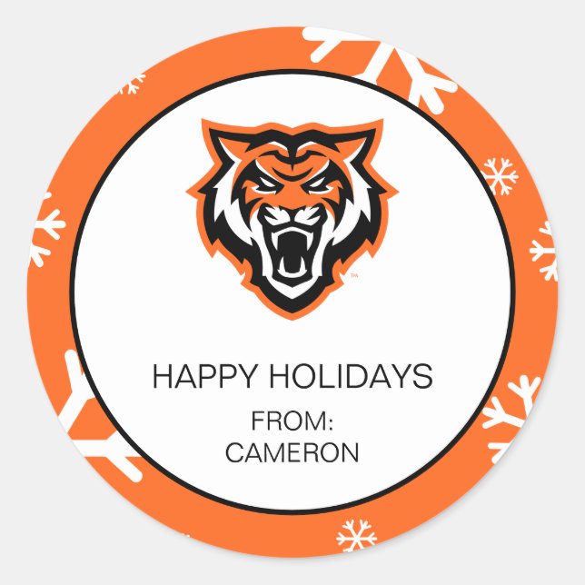 Sticker Rond Idaho State University Bengals Spirit Design (Devant)