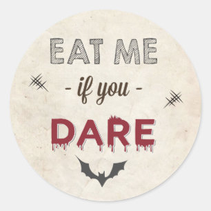 Sticker Rond Idée de cadeau pour sac de friandises ou de farces
