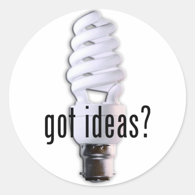 Sticker Rond Idées eues ? (Devant)