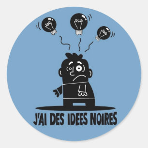 Sticker Rond IdeesNoires