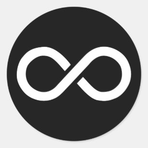 Sticker Rond Idéologie de l'infini