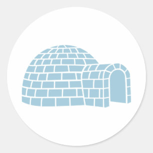 Sticker Rond Igloo
