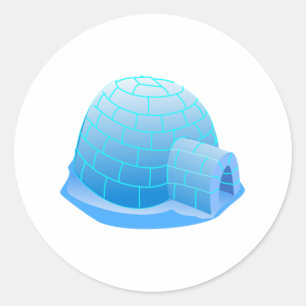 Sticker Rond Igloo