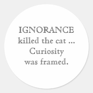 Sticker Rond Ignorance_petits_casquettes