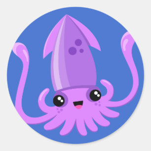 Sticker Rond Ika heureux