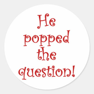 Sticker Rond Il a posé la question !