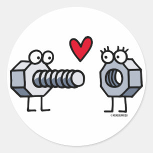 Sticker Rond Il ait vissé