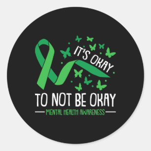 Sticker Rond Il Est Ok De Ne Pas Être D'Accord Beurre De Sensib