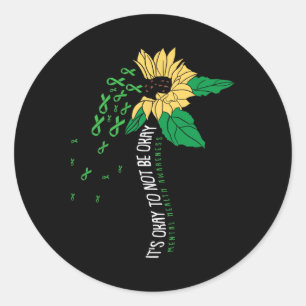 Sticker Rond Il Est Ok De Ne Pas Être Ok Sensibilisation Santé