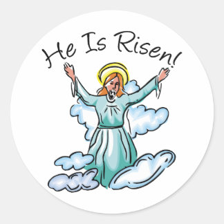 Sticker Rond Il Est Ressuscité