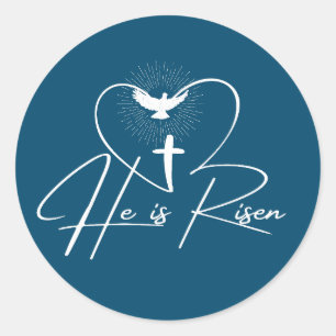 Sticker Rond Il Est Ressuscité