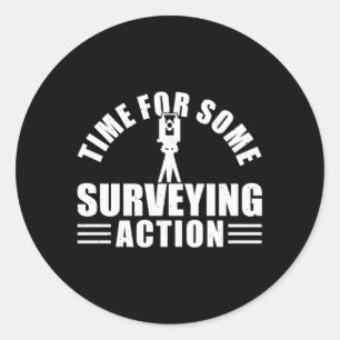 Sticker Rond Il Est Temps Pour Certaines Interrogations Action