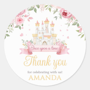 Sticker Rond Il était une fois fête d'anniversaire