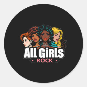 Sticker Rond Il n'a pas la couleur ou la course toutes les fill