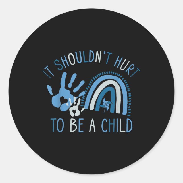 Sticker Rond Il Ne Devrait Pas Être Mal D'Être Une Prévention D (Devant)