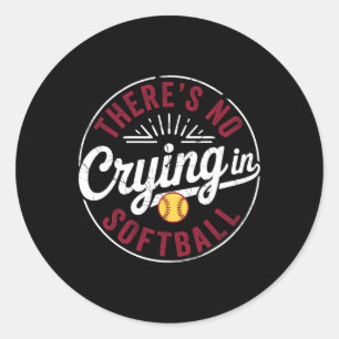 Sticker Rond Il n'y a pas de larmes dans le Softll Funny Game D