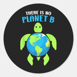 Sticker Rond Il N'Y A Pas De Planète B Climat De l'environnemen
