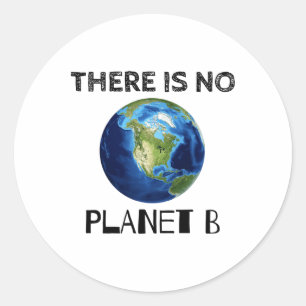 Sticker Rond Il N'Y A Pas D'Écologiste De Jour des terres Planè