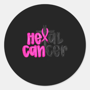 Sticker Rond Il peut guérir le cancer Croire en Dieu Christian 