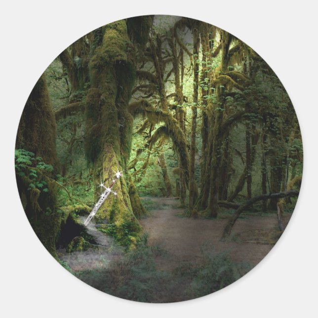 Sticker Rond Il sera roi (Devant)
