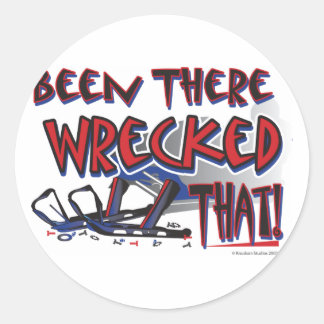 Sticker Rond Il Y A Eu Une Épave-Ça-[Co