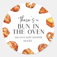 Il y a un petit pain au four Shower de bébé