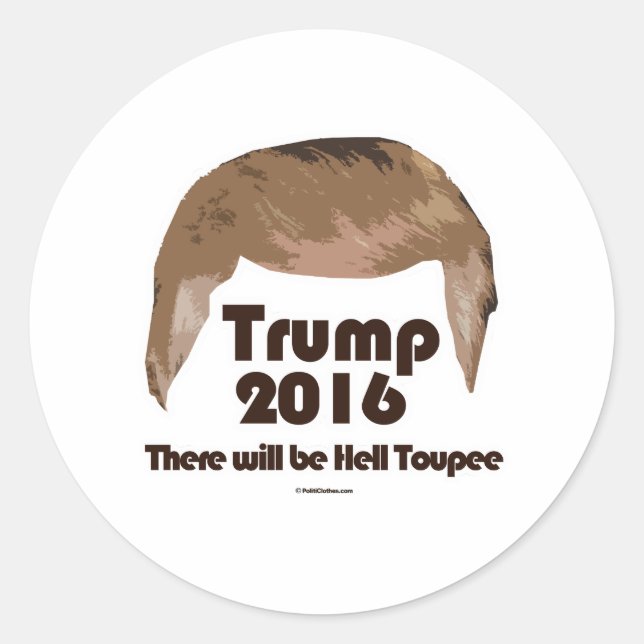 Sticker Rond Il Y Aura Hell Toupee (Devant)