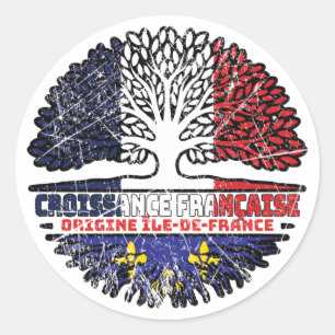 Sticker Rond Île de France Île de France France Arbre