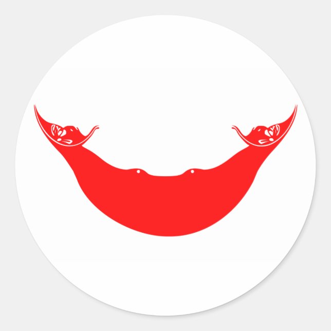 Sticker Rond île de pâques (Devant)