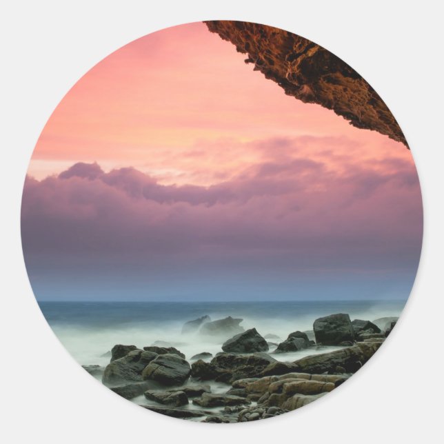 Sticker Rond Île de Skye, Écosse, (Devant)