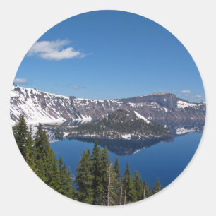 Sticker Rond Île Wizard