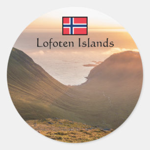 Sticker Rond Iles Lofoten Norvège