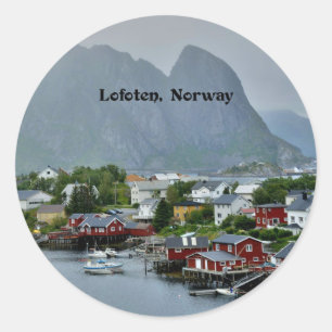Sticker Rond Îles Lofoten, Norvège
